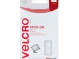 VELCRO Brand Stick On Coins 16mm x 16 Sets – White