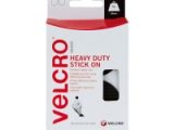 VELCRO Brand, Heavy Duty Stick On Coins, 45mm, Black