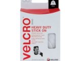 VELCRO Brand, Heavy Duty Stick On Coins, 45mm, White