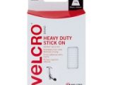 VELCRO Brand Heavy Duty Stick On Strips 50mm x 100mm – White